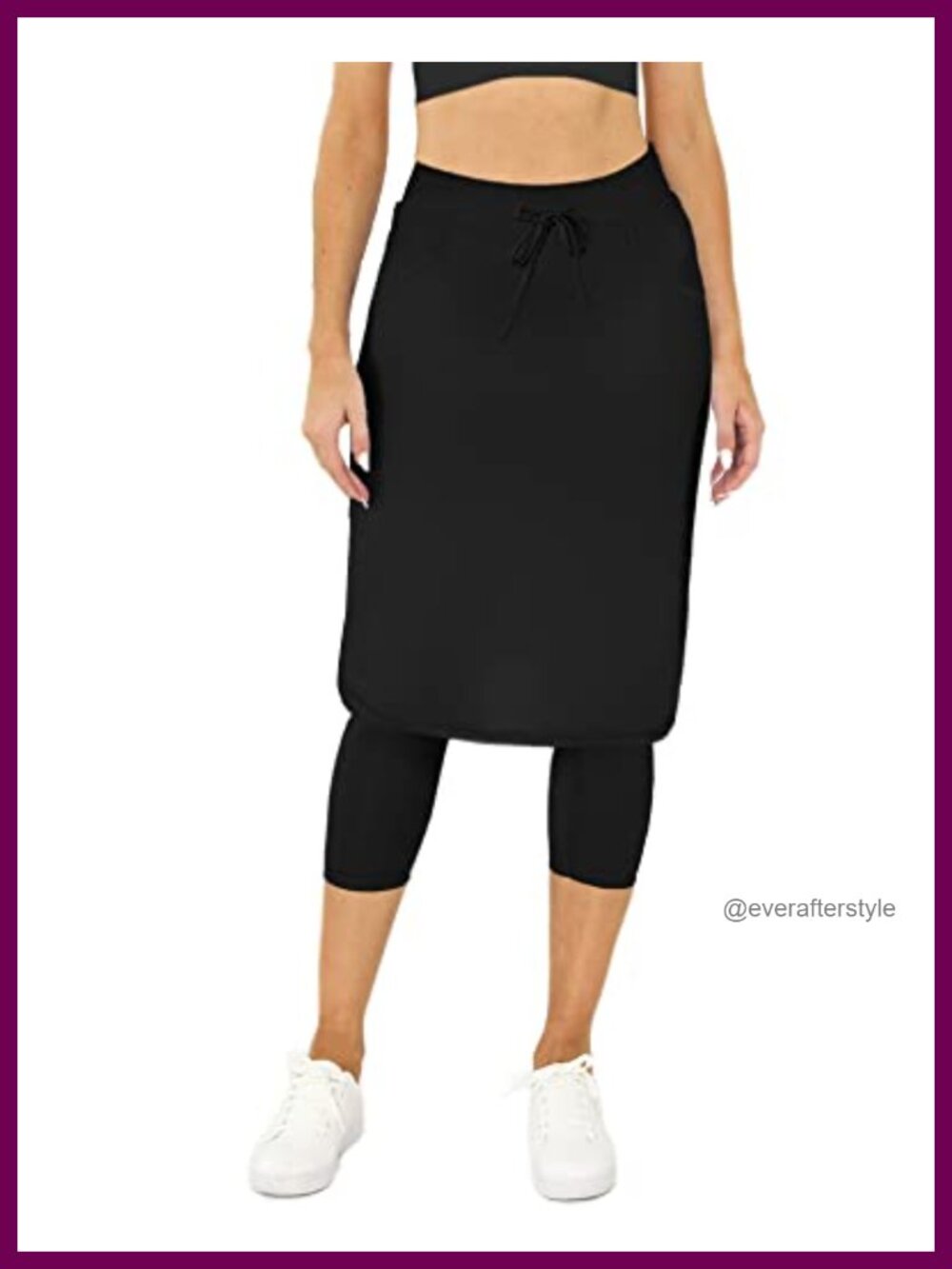 Women's Tennis Skorts Golf Skirts with Capri Leggings Pockets Nylon Spandex